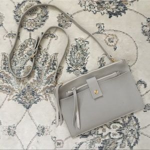Gray 2-in-1 Crossbody Bag